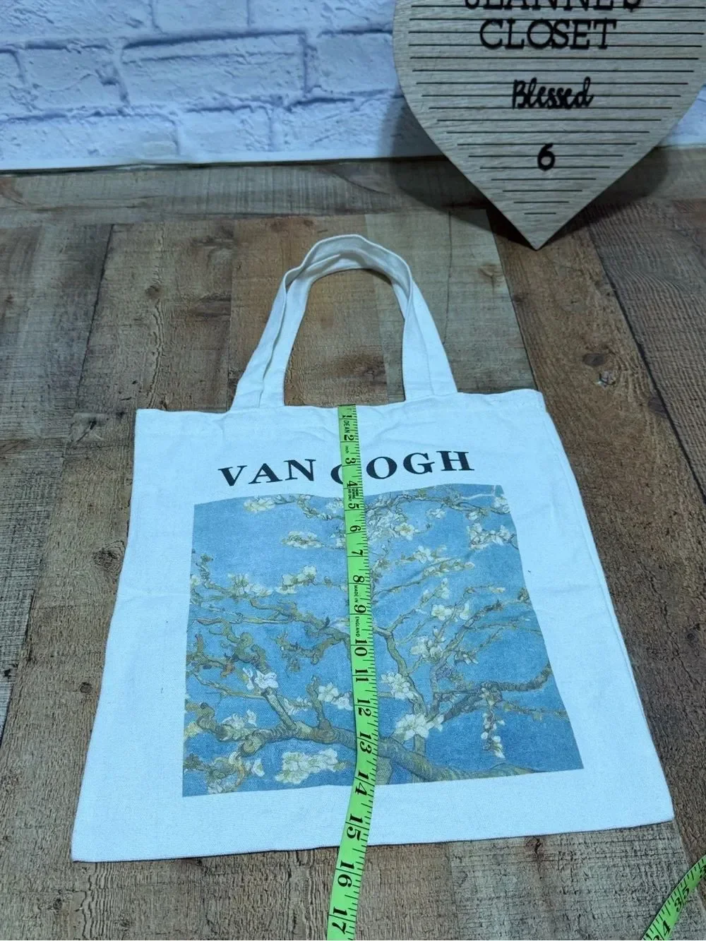 Van Gogh double sided print tote bag